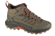 Buty trekkingowe męskie - Buty trekkingowe męskie Merrell Merrell Speed Strike 2 Mid WP J037835 Zielone 42 - miniaturka - grafika 1