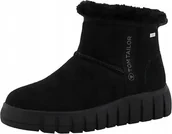 Śniegowce damskie - TOM TAILOR CZARNE ZAMSZOWE ŚNIEGOWCE Z FUTERKIEM 34 6AA - miniaturka - grafika 1