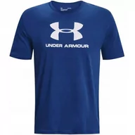 Koszulki męskie - Koszulka męska Under Armour Sportstyle Logo SS niebieska 1329590 471 - miniaturka - grafika 1
