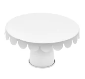 Tace i patery - SK PATERA DO TORTU LUB CIASTEK 22CM BRUNBESTE BB-2726 BIAŁA emix - miniaturka - grafika 1