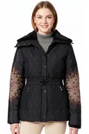 Kurtki damskie - Kurtka damska Desigual Aggu zimowa czarna -S - miniaturka - grafika 1