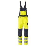 Odzież robocza - OGRODNICZKI Z KIESZENIAMI NA KOLANACH MASCOT MULTISAFE DAVOS 13869-216; ŻÓŁTY HI-VIS/CIEMNY GRANAT - miniaturka - grafika 1