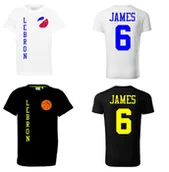 Koszulki sportowe męskie - BASKETBALL Koszulka LEBRON JAMES 6 junior - miniaturka - grafika 1