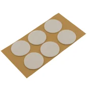 Zawiasy, okucia i inne akcesoria - Podkładki filcowe samoprzylepne białe Ø40 6 szt. - miniaturka - grafika 1