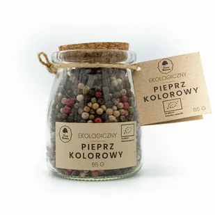 Pieprz kolorowy Eko w słoiczku (65 g) Dary Natury - Przyprawy i zioła sypkie - miniaturka - grafika 1