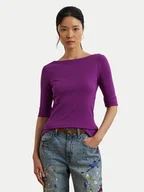 Bluzki damskie - LAUREN RALPH LAUREN Bluzka 200654963192 Fioletowy Slim Fit - miniaturka - grafika 1