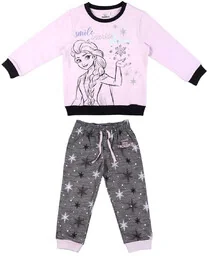 Komplet dresowy dziewczęcy Kraina Lodu Różowo-szary - Dresy i komplety dla dziewczynek - miniaturka - grafika 1