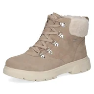 Kozaki damskie - Caprice Damskie 9-26254-45 modne kozaki, piaskowy zamsz, 38 EU szerokie, Sand Suede, 38 EU szeroki - miniaturka - grafika 1