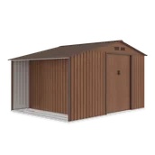 Altany ogrodowe - Domek Narzędziowy Madison 342X255Cm Walnut - Hardmaister - miniaturka - grafika 1