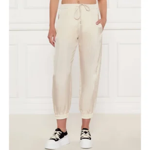 Marella SPORT Jedwabne spodnie jogger ABETAIA Regular Fit - Spodnie damskie - miniaturka - grafika 1