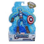 Figurki dla dzieci - Hasbro Figurka Avengers Band and Flex Captain America - miniaturka - grafika 1