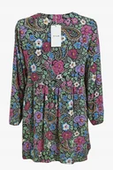 Sukienki - Vila – kolorowa sukienka z kwiatowym wzorem – r. 38 - miniaturka - grafika 1
