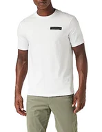 Koszulki męskie - Armani Exchange Męski T-shirt Sustainable, logo z przodu, Cross Gender, Regular Fit, biały, L - miniaturka - grafika 1