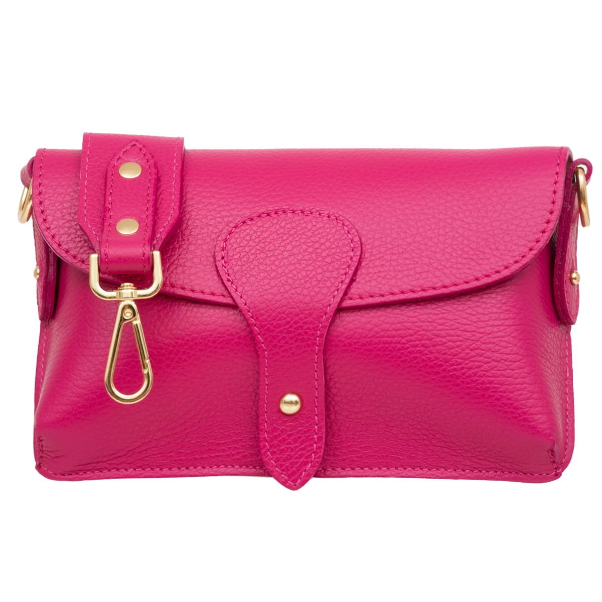 Torebka Damska Skórzana Vera Pelle Imba Fuksja