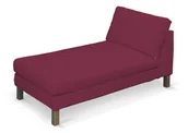 Pokrowce na meble - Dekoria pl pl Pokrowiec na szezlong Karlstad wolnostojący krótki Plum śliwkowy) 80 x 160 x 80 cm Cotton Panama 732-702-32 - miniaturka - grafika 1