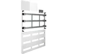 Rozdzielnie elektryczne - Hager polo Rama modułowa 108 modułów 450x750mm Univers UD33B1 UD33B1 - miniaturka - grafika 1
