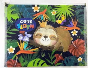 Teczka A4+ z plastikowym suwakiem Leniwiec FRESH - Teczki i skoroszyty - miniaturka - grafika 1