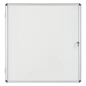 Gabloty - Bi-Office Gablota z białą powierzchnią magnetyczną, 1160 x 1288 mm VT740109150 - miniaturka - grafika 1