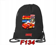 Torby szkolne - WOREK SZKOLNY NA WF SPORTOWY CZERWONE WYŚCIGOWE AUTKO MÓWIĄCE - IMIĘ - miniaturka - grafika 1