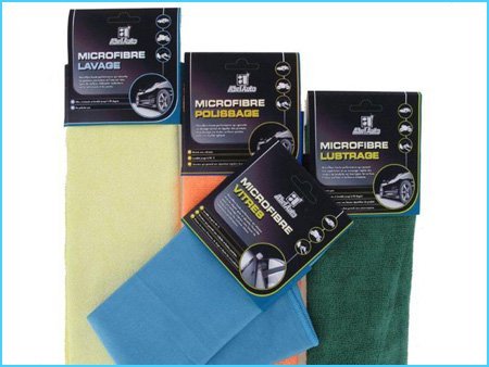 ABEL Auto AB045604 Ściereczki Mikrofibry Szyby 40 X 40 cm Ultrarzyste i Bez Ślady Niebieski