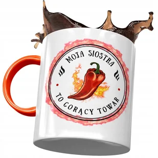 Kubek Pomarańczowy Dla Siostry Urodziny na Prezent z Nadrukiem ze Zdjęciem + Opakowanie na prezent (wzór 03) - Kubki Kubek Pomarańczowy Dla Siostry Urodziny na Prezent z Nadrukiem ze Zdjęciem + Opakowanie na prezent (wzór 03) - Kubki - miniaturka - grafika 1