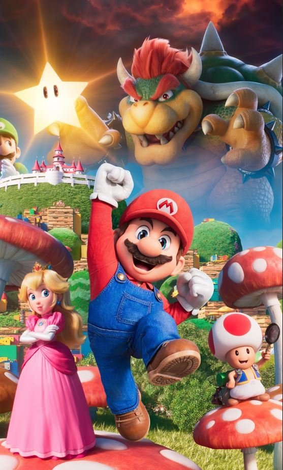 PUZZLE Super Mario Bros Movie (2023) A3 252 el z Nadrukiem + IMIĘ Pudełko