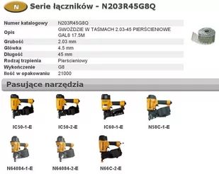 Gwoździe w taśmach BOSTITCH N55, 21 000 sztuk - Gwoździe - miniaturka - grafika 1