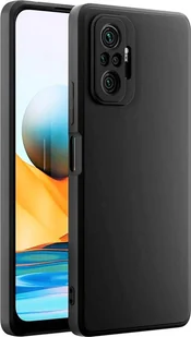 Silikonowe etui na telefon komórkowy Xiaomi Redmi Note 10 Pro Protective Cover Matt Black Backcover - Etui i futerały do telefonów - miniaturka - grafika 1
