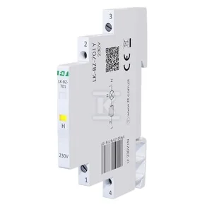 Lampka kontrolna zasilania z zabezpieczeniem LK-BZ-701Y 1/3S 230V 1xLED ŻÓŁTA - Inne akcesoria elektryczne - miniaturka - grafika 1