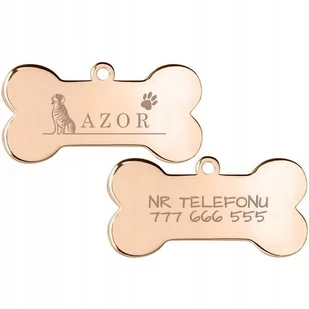 Adresówka Mała Kość dla Psa Telefon Grawer Wzory - Akcesoria podróżnicze - miniaturka - grafika 1