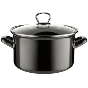 Garnek emaliowany prosty METALICO pokrywka 20 cm 3,3 l - Garnki - miniaturka - grafika 1