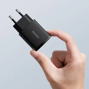 Baseus Compact szybka ładowarka sieciowa USB / USB Typ C 20W 3A Power Delivery Quick Charge 3.0 czarny (CCXJ-B01) - Ładowarki do telefonów - miniaturka - grafika 8