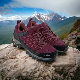 Damskie niskie buty trekkingowe CMP Rigel Low bordowe Rozmiar: 38 - Buty trekkingowe damskie - miniaturka - grafika 11