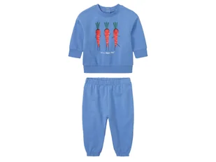 lupilu® Dres niemowlęcy chłopięcy, 2-częściowy, z bawełną organiczną (Niebieski, 50/56) - Komplety dla niemowląt - miniaturka - grafika 1