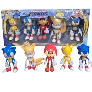 Zestaw Figurek 5szt The Hedgehog SONIC KOSMITA BOHATER ZABAWKI POSTACIE - Figurki dla dzieci - miniaturka - grafika 1