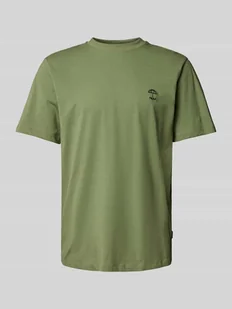 T-shirt z prążkowanym, okrągłym dekoltem model ‘JENS’ - Koszulki męskie - miniaturka - grafika 1