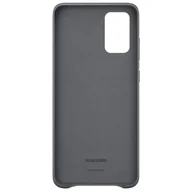 Etui i futerały do telefonów - Samsung Etui Leather Cover Gray do Galaxy S20+ - miniaturka - grafika 1