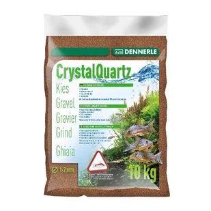 DENNERLE Kryształowy żwir kwarcowy Kristall-Quarz, 1-2 mm, jasny brąz , 10 kg (1732) - Podłoże do akwarium - miniaturka - grafika 1