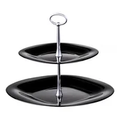 Miski i półmiski - Luminarc Patera dwupoziomowa Carine 28 cm czarna - miniaturka - grafika 1