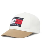 Czapki męskie - Czapka z daszkiem Tommy Hilfiger F1 Movie AM0AM13966 Biały - miniaturka - grafika 1