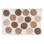 Dywaniki łazienkowe - Beżowo-brązowy dywanik łazienkowy z bawełny organicznej Wenko Tibet, 60x90 cm - miniaturka - grafika 1