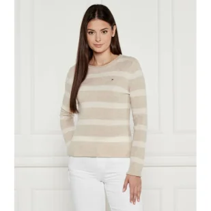 Tommy Hilfiger Wełniany sweter | Regular Fit - Swetry damskie - miniaturka - grafika 1