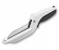 Noże kuchenne - Metaltex nożyczki do warzyw z oznaczeniem rozmiaru 26 cm stal nierdzewna biała twm_457601 - miniaturka - grafika 1