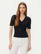 Bluzki damskie - Guess Bluzka 5RGP22 6311A Czarny Regular Fit - miniaturka - grafika 1