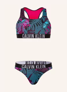 Stroje kąpielowe - Calvin Klein Góra Od Bikini Bustier Intense Power pink - grafika 1
