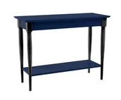 Konsole i sekretarzyki - Stolik Typu Konsola MAMO 105x35cm Granatowy Czarne Nogi - miniaturka - grafika 1