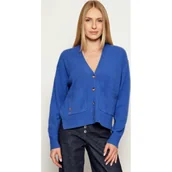 Swetry damskie - POLO RALPH LAUREN Wełniany kardigan | Loose fit | z dodatkiem kaszmiru - miniaturka - grafika 1