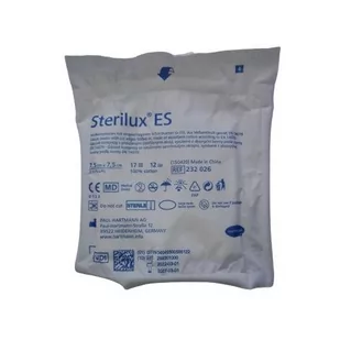 STERILUX ES kompresy niejałowe, 17 nitkowe, 8 warstwowe, 7,5cm x 7,5cm, 3szt. - Apteczki i materiały opatrunkowe - miniaturka - grafika 1