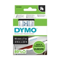 Dodatki do drukarek i skanerów - DYMO RHINO Taśma D1 45804 19mm x 7m - biała/niebieski nadruk S0720840 - miniaturka - grafika 1