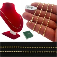 Biżuteria dla dzieci - ZŁOTY ŁAŃCUSZEK SINGAPUR LŚNIĄCY NASZYJNIK / NA PREZENT DLA CÓRKI, WNUCZKI - miniaturka - grafika 1